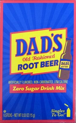 Root Beer Zero Sugar Drink Mix Sticks, Root Beer