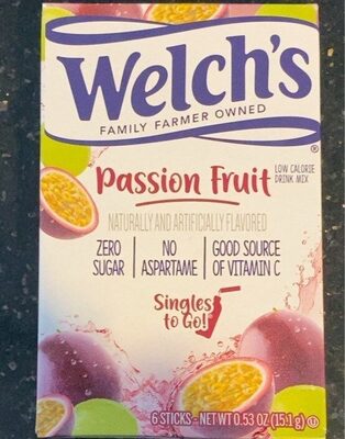 Passion Fruit Low Calorie Drink Mix Singles To Go!, Passion Fruit