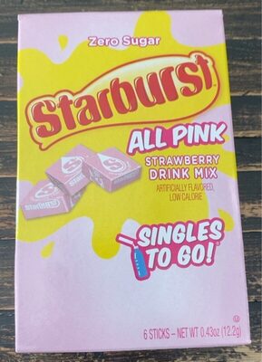 Strawberry Flavored All Pink Low Calorie Drink Mix, Strawberry