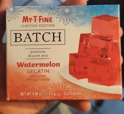 Watermelon Gelatin Batch Premium Dessert Mix, Watermelon