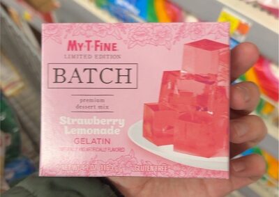 Strawberry Lemonade Gelatin Batch Premium Dessert Mix, Strawberry Lemonade