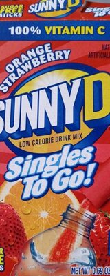 Orange Strawberry Flavored Low Calorie Drink Mix, Orange Strawberry