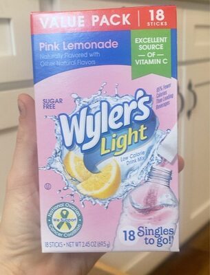 Pink Lemonade Low Calorie Drink Mix Singles To Go!, Pink Lemonade