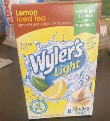 Lemon Iced Tea Low Calorie Drink Mix Singles To Go!, Lemon Iced Tea