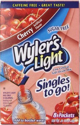 Cherry Low Calorie Drink Mix Singles To Go!, Cherry