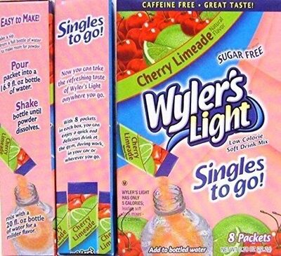 Cherry Limeade Low Calorie Drink Mix Singles To Go!, Cherry Limeade