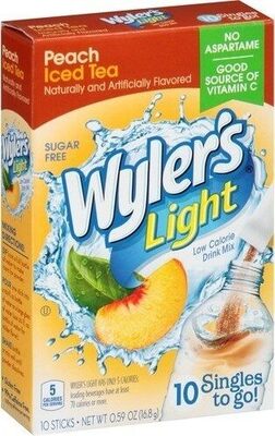 Peach Iced Tea Low Calorie Drink Mix Singles To Go!, Peach Iced Tea