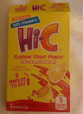 Flashin' Fruit Punch Zero Sugar Low Calorie Drink Mix, Flashin' Fruit Punch