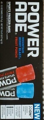 Mountain Berry Blast, Fruit Punch Sports Freezer Bars, Mountain Berry Blast, Fruit Punch