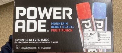 Mountain Beery Bleast Fruit Punch Sports Freezer Bars