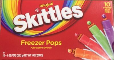 Orange, Strawberry, Green Apple, Grape Flavored Original Freezer Pops, Orange, Strawberry, Green Apple, Grape