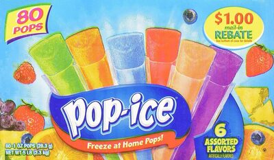 6 Assorted Ice Pops, 6 Assorted