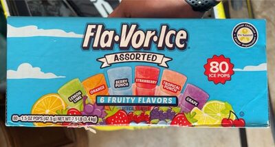 Assorted Ice Pops, Lemon Lime, Orange, Berry Punch, Tropical Punch, Grape