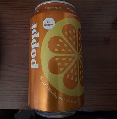 Orange Prebiotic Soda, Orange