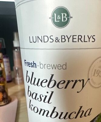 Blueberry Basil Fresh-Brewed Kombucha, Blueberry Basil