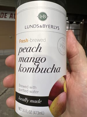 Peach, Mango Kombucha, Peach, Mango