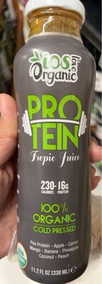 100% Organic Cold Pressed Protein Tropic Juice