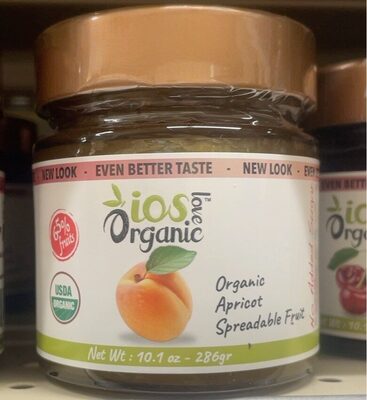 Organic Apricot  Spreadable Fruit, Apricot 