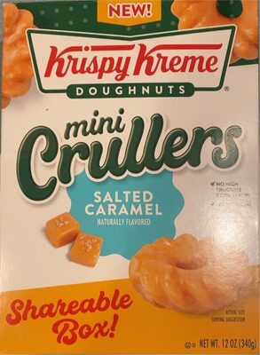 Salted Caramel Mini Crullers Doughnuts, Salted Caramel