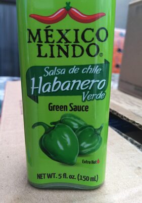 Mexico Lindo, Green Habanero Hot Sauce, Extra Hot, Extra Hot