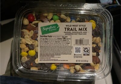 Wild West Style Raisins, Chocolate, And Assorted Nut Trail Mix, Wild West Style