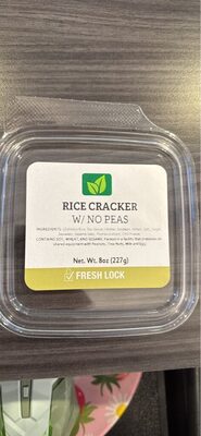 Rice Cracker W/ No Peas, Rice