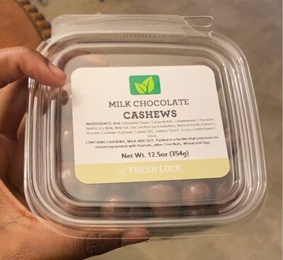 Milk Chocolate Cashews, Milk Chocolate