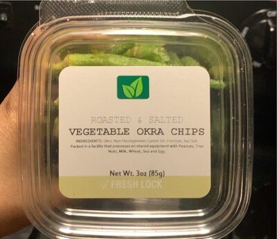 Roasted & Salted Vegetable Okra Chips, Roasted & Salted