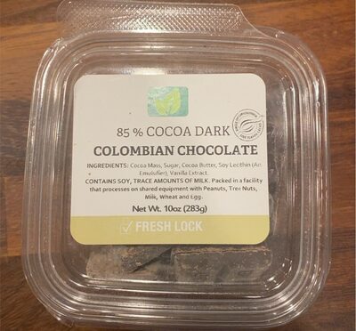 85% Cocoa Dark Colombian Chocolate, Colombian