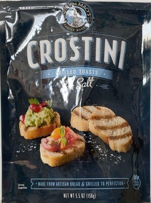 Sea Salt Grilled Toasts Crostini, Sea Salt