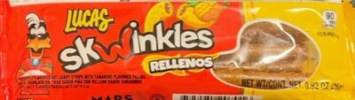 Pineapple Flavored Rellenos Hot Candy Strips With Tamarind Flavored Filling, Pineapple