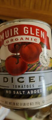 Muir Glen Organic Diced Tomatoes, No Salt Added