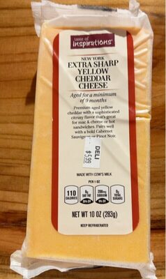 New York Extra Sharp Yellow Cheddar Cheese, New York Extra Sharp Yellow Cheddar