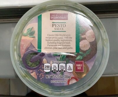 Classic Old-World Style Basil, Parmesan And Romano Cheeses, Pine Nuts And Garlic Pesto Sauce, Classic Old-World Style