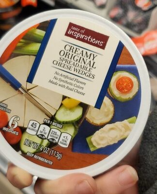 Creamy Original Spreadable Cheese Wedges, Creamy Original