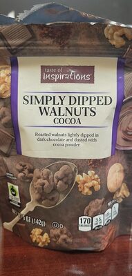 Simply Dipped Walnuts Cocoa Roasted Walnuts Lightly Dipped In Dark Chocolate And Dusted With Cocoa Powder, Simply Dipped Walnuts
