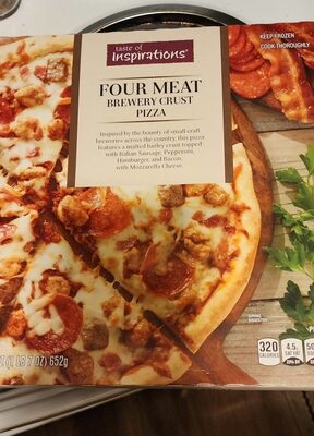 Four Meat Brewery Crust Pizza, Four Meat