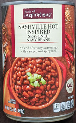 Nashville Hot Inspired Seasoned Navy Beans, Nashville Hot Inspired