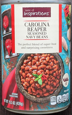Carolina Reaper Seasoned Navy Beans, Carolina Reaper