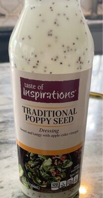 Traditional Poppy Seed Dressing, Sweet And Tangy With Apple Cider Vinegar