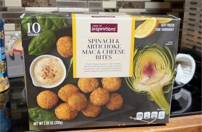 Spinach & Artichoke Mac & Cheese Bites, Spinach & Artichoke Mac & Cheese