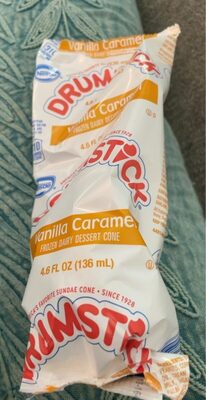 Vanilla Caramel Frozen Dairy Dessert Cone, Vanilla Caramel