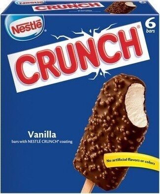 Vanilla Frozen Dairy Dessert Bars With Crunch Coating, Vanilla