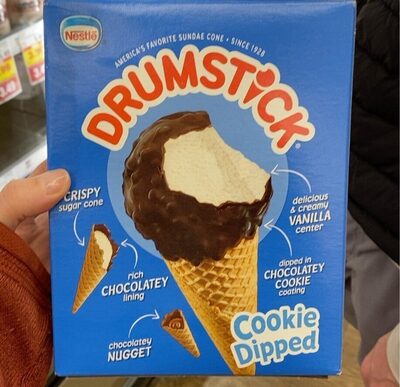 Vanilla Flavored Frozen Dairy Dessert Cones, Vanilla