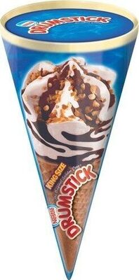 Vanilla With Chocolatey Swirls Flavors Frozen Dairy Dessert Cone, Vanilla With Chocolatey Swirls