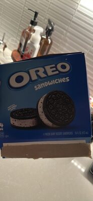 Oreo Frozen Dairy Dessert Sandwiches, 4 Count, 16 Fl Oz