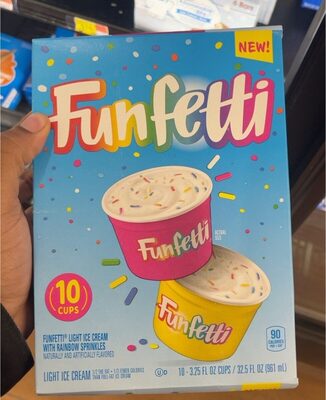 Light Ice Cream With Rainbow Sprinkles, Rainbow Sprinkles