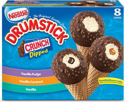 Crunched Dipped Frozen Dairy Dessert Cones
