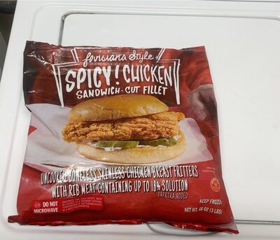 Louisiana Style Spicy! Chicken Sandwich-Cut Fillet, Louisiana Style
