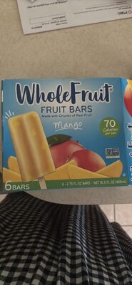 Mango Made With Chunks Of Real Fruit Bars, Mango